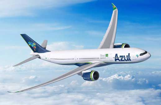 Azul Linhas Aéreas anunció 100 vuelos a Bariloche en invierno