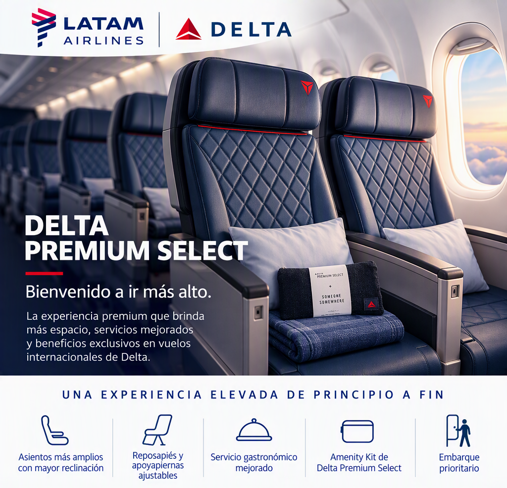 Delta Premium Select eleva la experiencia de viaje